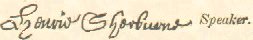 Image of signature of L. Sherburne Speaker