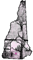 NH Map with County Outlines