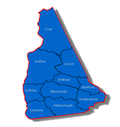 New Hampshire Map